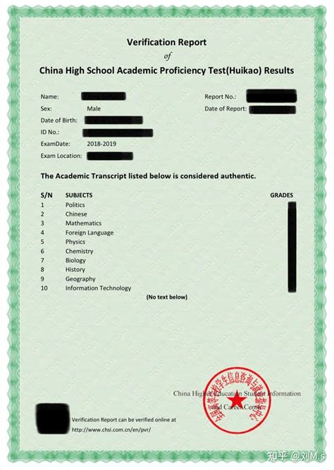 Verification of students' results .